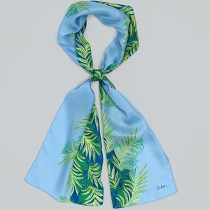 Echo Palm Silk Oblong Scarf